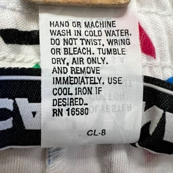 NWT Vintage Catalina Knit Shorts Women’s Large White Multi High Rise Geometric - Picture 13 of 16